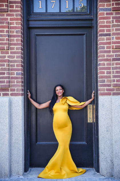 Sunshine Lace Yellow Maternity Shoot (XL)