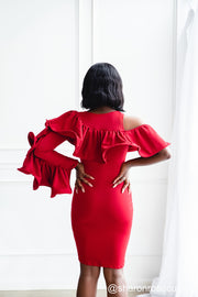 Red Mini Gown Perfect for Photo shoots and Special Occasions