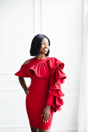 Red Mini Gown Perfect for Photo shoots and Special Occasions