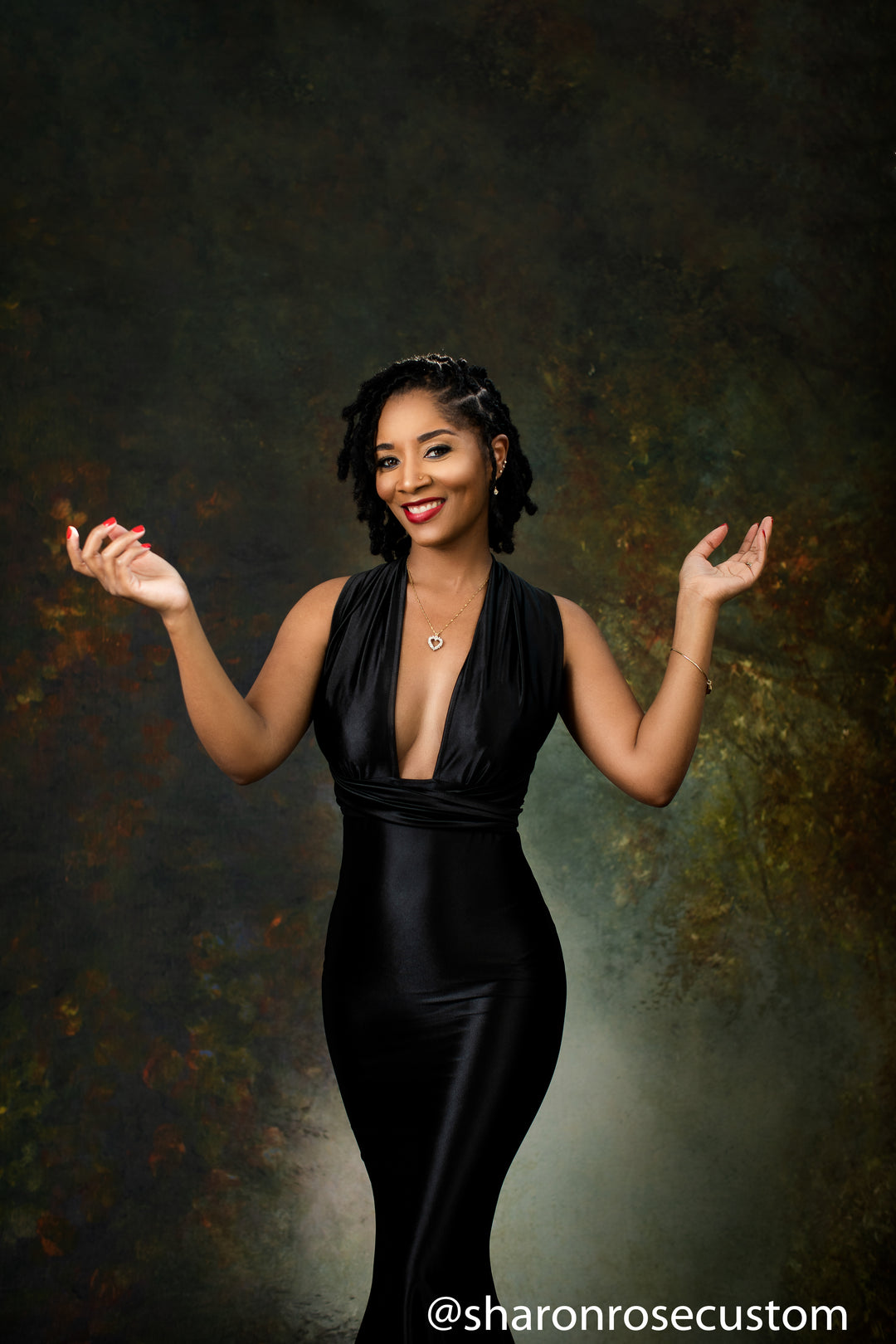 Oscar Black Satin Engagement Gown Perfect for Photo Shoots – sharon rose custom Oscar Black Satin Engagement Gown Perfect for Photo Shoots – sharon rose custom