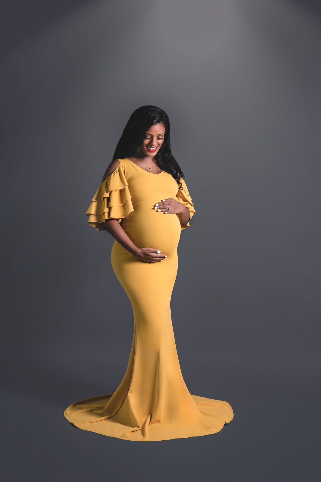 Mustard Yellow Maternity Gown for Photo Shoot and Baby Showers -Sunflo sharon rose custom Mustard Yellow Maternity Gown for Photo Shoot and Baby Showers -Sunflo sharon rose custom