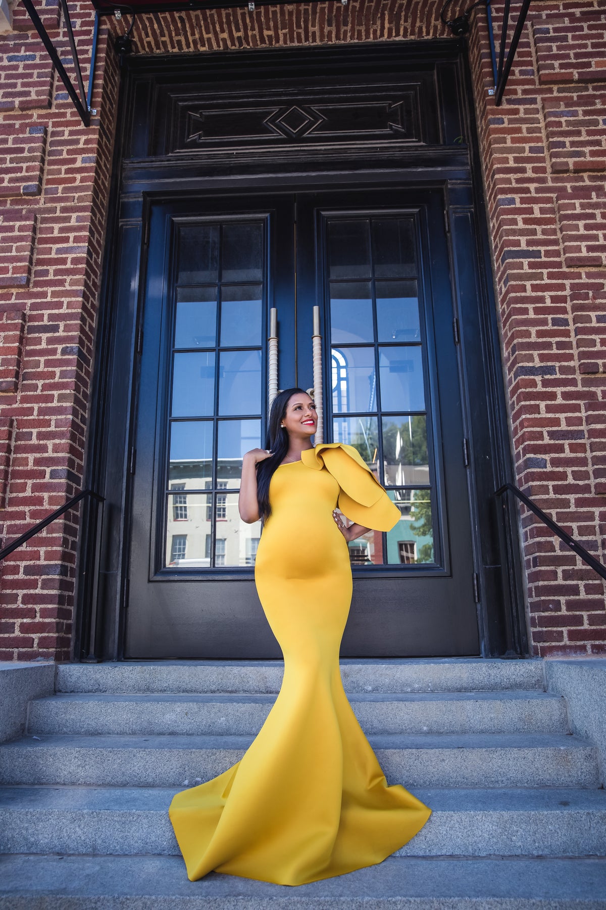 Yellow Maternity Dress for Photo Shoot and Baby Showers - Tulip Maternity Gown sharon rose custom Yellow Maternity Dress for Photo Shoot and Baby Showers - Tulip Maternity Gown sharon rose custom